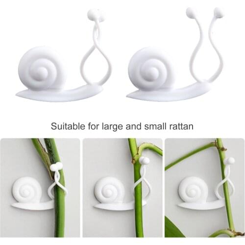10Pcs Snail Wall Rattan Clamp Clip Flower Plant Support Climbing Wall Fixer Wall Vine Climbing Sticky Hook Rattan Fixed Clip