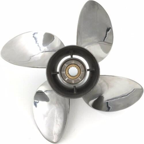 4 Blade 13x19 for parsun Propellers STAINLESS STEEL Propeller 60-115 hp engine cheap boat motors outboard parsun propeller