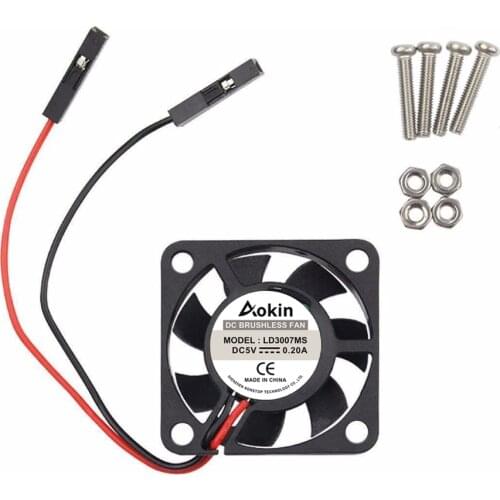 Raspberry PI Fan Active Cooling Fan for Customized Acrylic Case / 5V plug-in and play/Support raspberry pi model B Plus