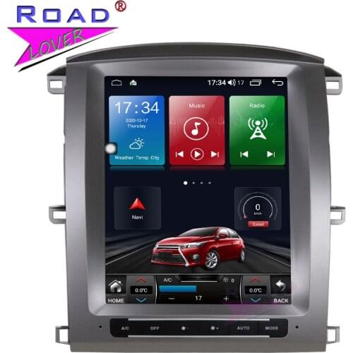 Android 10.0 Octa Core 6G+128G For Toyota LC100 2003-2007 Car Radio Stereo Player Head Unit 12.1 Inch Tesla Style GPS Navigation