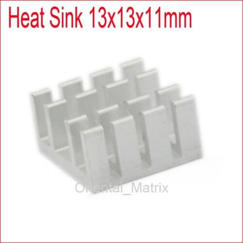 Free Shipping 20pcs HeatSink Heat Sink Radiator 13*13*11mm Small Radiator - Silver
