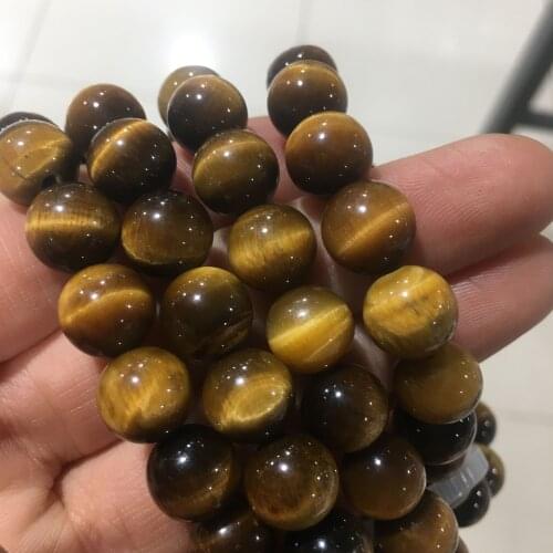 Natural Yellow Tiger Eye Stone Beads Bracelet Multi Layers Energy Stone Hand String For Women Men Feng Shui Crystals