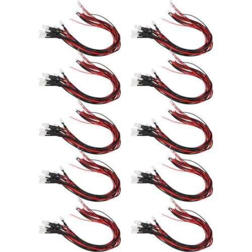 Digital wattmeter power meter Diode Wired Light-Emitting Round Head High-Brightness In-Line LED 20cm 5mm 12V energy