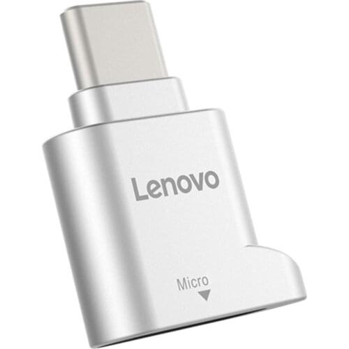 Lenovo D201 USB Type C Card Reader 480Mbps USB-C TF Micro SD OTG Adapter Card Reader Type-C Memory Cardreader For Laptop Phone