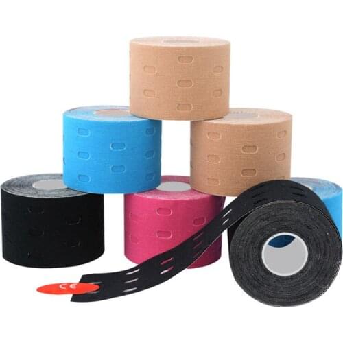 Kinesiology Tape Athletic Recovery Elastic Tape Adhesive Muscle Pain Relief Knee Pads Support for Gym Fitness Bandage