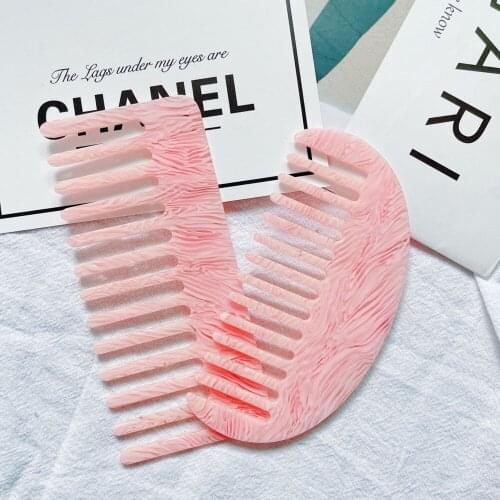 Korean candy color portable hairdressing comb Hair Side Combs Acetate Hair Combs Hairdressing Tools for