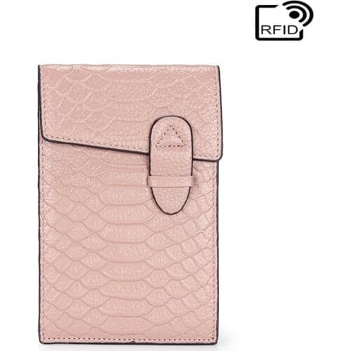 Purses Pickup Bag Theft Brush Ultra Thin Large Capacity Fashion Card Cover Head Layer Cowhide Crocodile Pattern Position Wallet