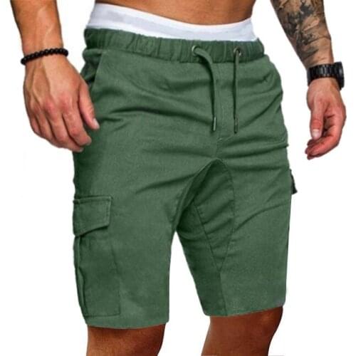 Drawstring Shorts Summer Men Clothing Short Pants New High Quality Breathable Men Shorts with Pocket Streetwear 2021