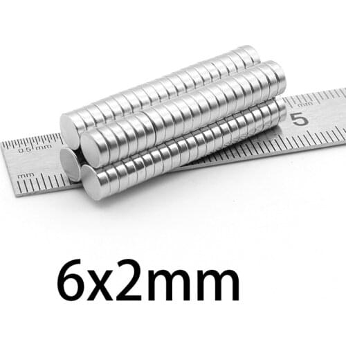 50-800pcs 6x2mm Mini Small Magnets strong 6mmx2mm Fridge N35 Neodymium Magnet disc 6*2mm Permanent Magnets 6*2 electro magnetics