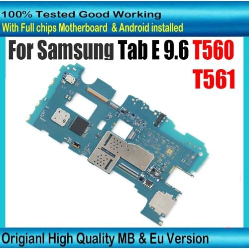 100% Original Unlocked for Samsung Galaxy Tab T560 Motherboard Mainboard with chips logic board Mainboard good working Plate