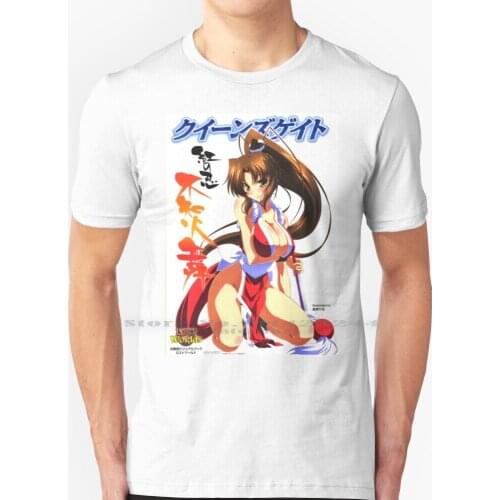 Mai Shiranui #33 T Shirt 100% Pure Cotton Sexy Hentai Ecchi Echi Erotic Lewd Tits Titties Boob Boobs Oppai Anime Fatal