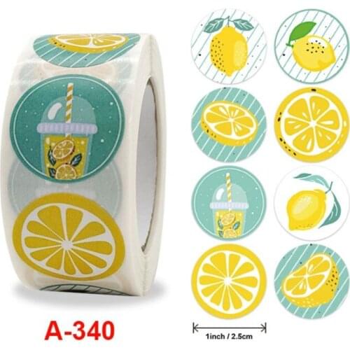 500pcs 2.5cm Red Flower Circular envelope seal sticker thank you craft gift decorative roll pack sticker label