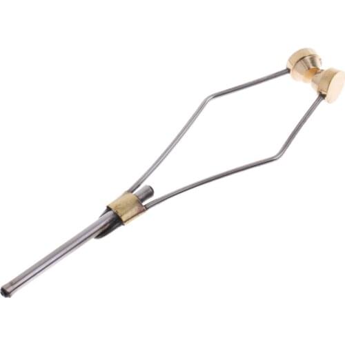 Stainless Steel and Brass Bobbin Holder Fly Fishing Tool Fly Tying Tool for Smooth Spool Rotation Fly Fishing