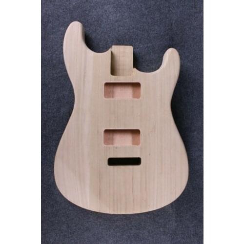 Unfinished Strat Electric Guitar Body Paulownia wood High Quality Guitar Body