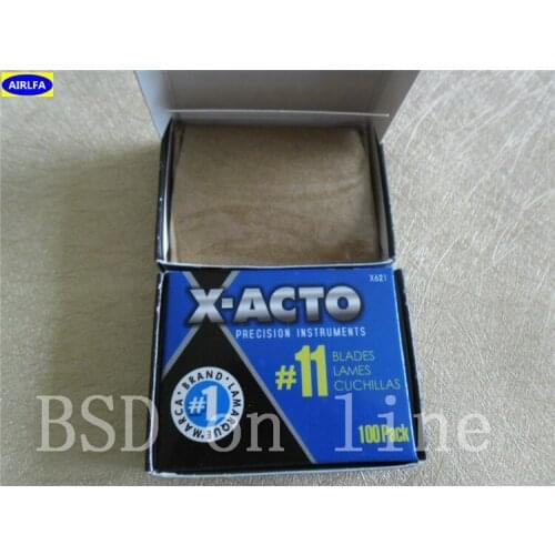 200PCS Airlfa brand Black hobby knife #11 replacement hobby knife blades SK-5 X-BLA #11 style blades