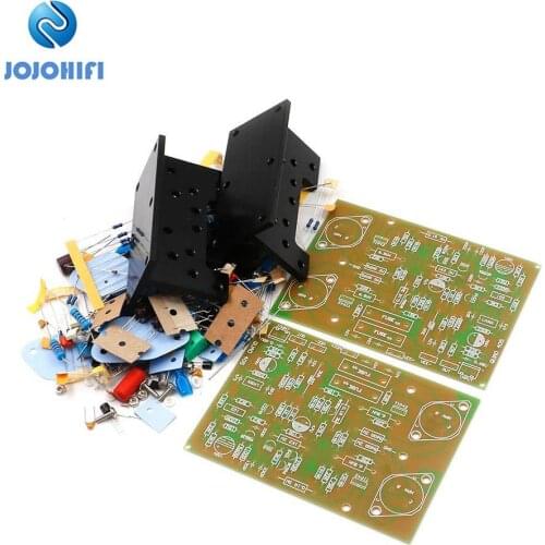 One Pair(2 Boards) DIY KITS kit Clone QUAD405 100W + 100W 8R Dual Channel Power AMP Amplifier Board with Angle Aluminum