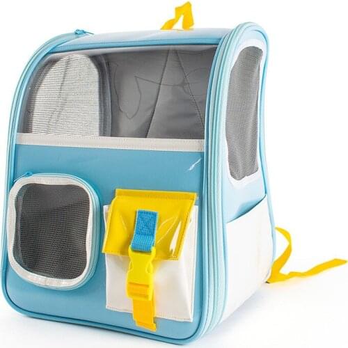 Simple Transparent Pet Carriers Outdoor Shoulder Cat Backpack PortableTravel Space Capsule Pet Supplies