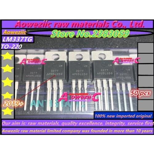 Aoweziic 2019+ 50 PCS 100% new imported original LM337TG LM337TU LM337 LM337T TO-220 Adjustable voltage regulator 1.5A