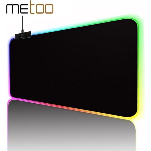 RGB Gaming Mouse Pad Computer Mousepad Large Mouse Pad Gamer Mouse Carpet Big Mause Pad PC Desk Play Mat with RGB Backlit