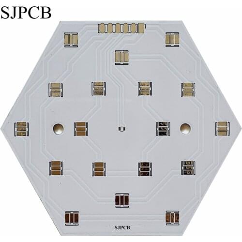 SJPCB Aluminum White Surface LED Board Prototype Small Quantity Acceptable Cheap Price High Quality PCB Shenzhen City Supplier