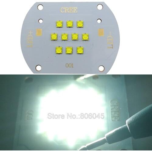50W 50 Watts Cree XTE XT-E High Power LED Emitter Lamp Light Cool White 6000-6500K DC30-36V 1500mA 1.5A