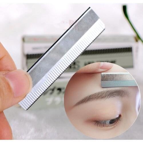 10Pcs/set Eyebrow Razor Trimmer Blade Facial Knife Blade Hair Removers Shaper Tool Professional Make Up Tools