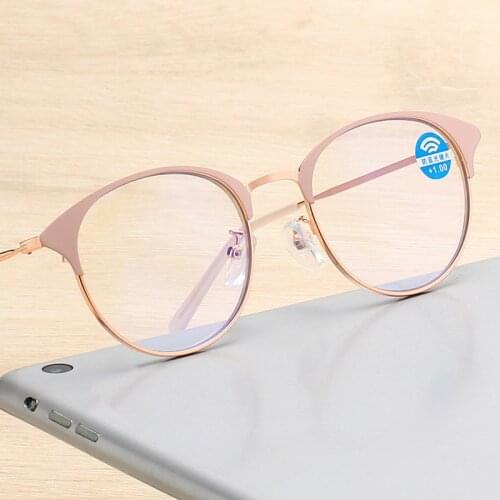 Vintage Classic Reading Glasses New Fashion Round Frame Hyperopia Glasses For Women Men Anti-blue Light Glasses +1.0 To +4.0
