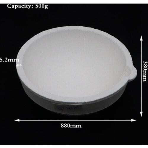 500g Jeweler Quartz Silica Melting Crucible Pot Melting Melt Metal Gold Silver Jewelry Casting