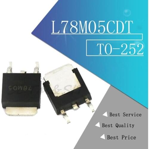 10pcs/lot 7805 78M05 L78M05CDT-TR TO-252