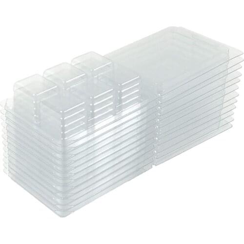 12/50PCS 6 Grids Transparent Candle Package Box Portable Plastic Candle Organizer Home Storage Box for Candle