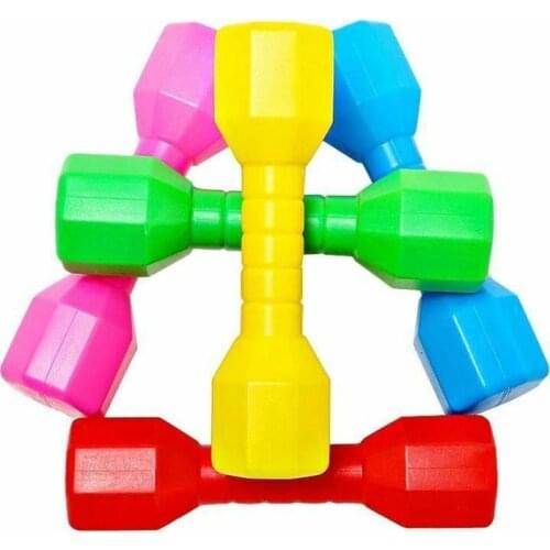 2Pcs/Set Early Education Dumbbells Fitness Equipment Gift Kindergarten PE Exercise Dumbbells Hand Weights Fitness Home