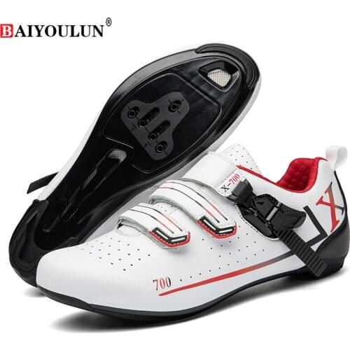 2021Flat Shoes MTB Men Sports Route Cleat Road Bike Speed Cycling Sneaker Racing Women Bicycle Mountain Spd Biking Footwear Race