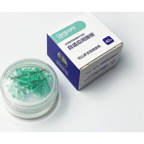 40Pcs/Box Dental Adaptive Interdental Wedge Oral Tooth Wedges Interdental Wedge Forming Sheet