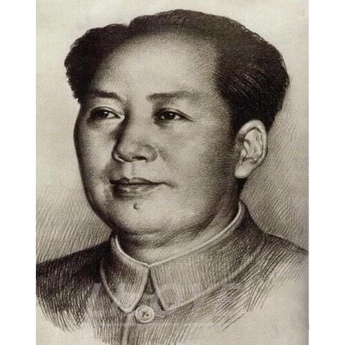 5D DIY Diamond Painting Full 3D Diamond Embroidery Chinese Leader Chairman Mao photo Mosaic Rhinestones Art Stickers Decor DF451