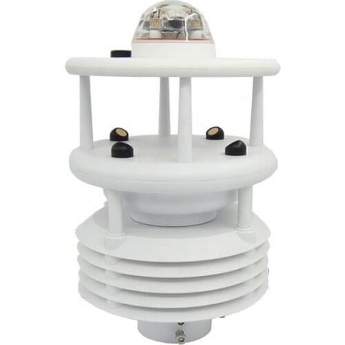 7 in 1 wind speed direction air temperature humidity pressure Illumination rainfall agriculture compact weather station