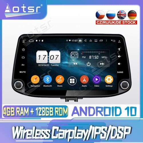 Android 10 PX6 128G For Hyundai I30 2017 2018 Car CD DVD GPS Navigation Auto Radio Stereo Video Multimedia Player HeadUnit 2din