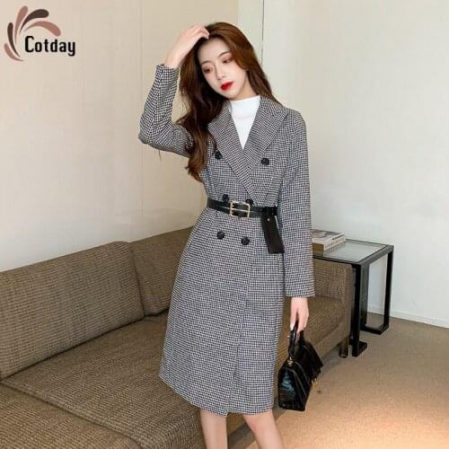 Женские твидовые пальто Cotday China At AliExpress