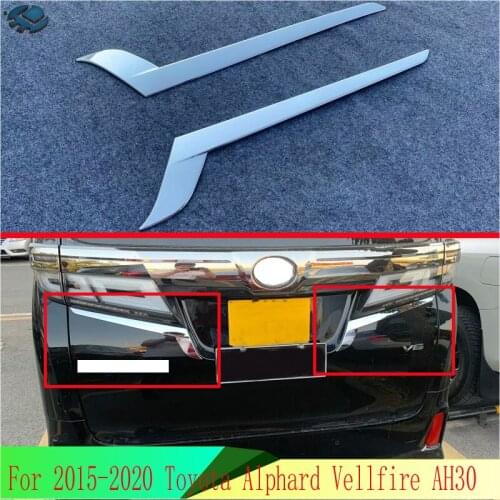 For 2015-2020 Toyota Alphard Vellfire AH30 ABS Chrome Rear Tail Light Lamp Strip Cover Trim Exterior decoration refit