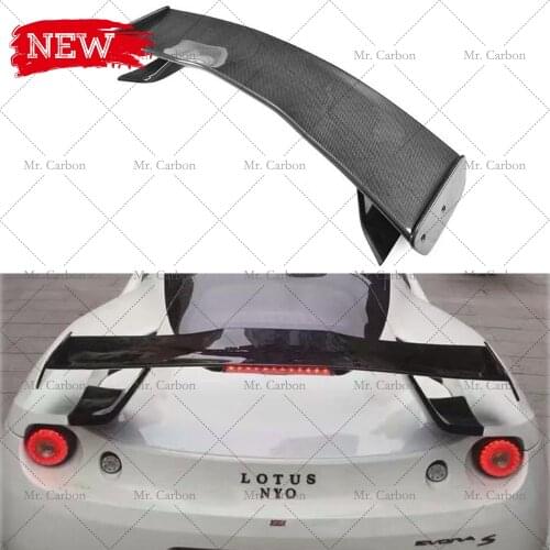 FOR LOTUS EVORA 400/410/430 GT4 STYLE CARBON FIBER GT WING TRIM BODT KIT TUNING PART FOR EVORA CARBON TRUNK GT SPOILER RACING