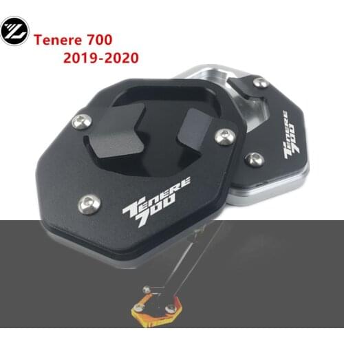 For YAMAHA TENERE 700 Tenere700 2019 2020 Motorcycle Side Stand Pad Plate Kickstand Shoes Enlarger Support Extension Tenere 700
