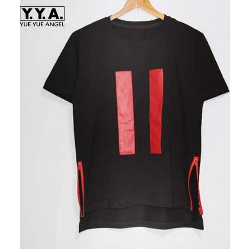 Summer Men Short Sleeve Tops Harajuku O-Neck Loose T Shirt High Street Hip Hop Black T Shirt Striped Pullovers Oversize 4XL