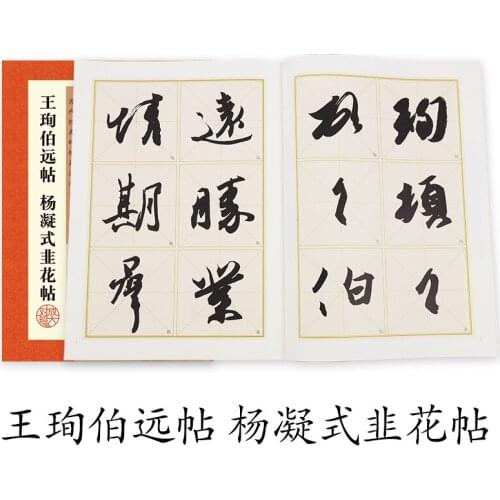 Chinese Brush Calligraphy Book Stone Inscriptions Copybook Wang Xun Bo Yuan Post Yang Ning Style Allium Flower Modian