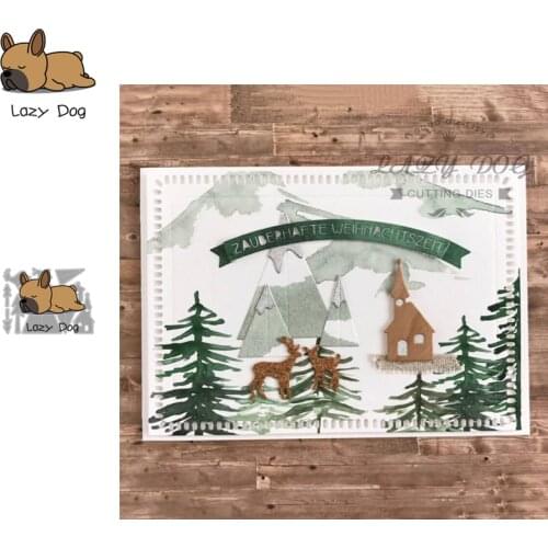 Forest Animal House Metal Cutting Dies Scrapbooking Stencil Decorative Craft Embossing Die Cuts Card Making New Dies For 2020