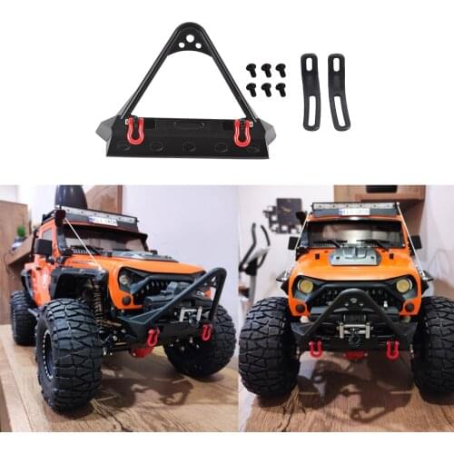 RC Metal Front Bumper Stinger for Axial SCX10 90046 SCX10 III Traxxas TRX4 Tamiya CC01 TF2 1:10 Crawle Car