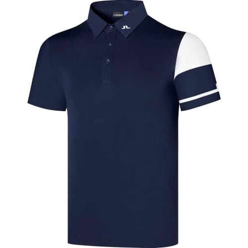 2021 mens golf short-sleeved T-shirt, moisture-absorbing and quick-drying, anti-wrinkle and anti-ultraviolet