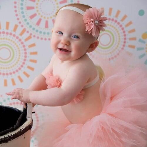 Fancy Frills Tutu 3 Piece Set with Couture Tutu Headband and Matching Modesty Sash Tutu Top Newborn Photography Props TS066