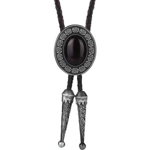 New Europe and America Popular Western Bolo Tie Metal Men Jewelry Leather Bolo Tie for Men Bolo Necklace Factory Wholesale