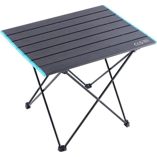 New Folding Table Aluminum Alloy Light Barbecue Table Outdoor Portable Picnic Self-driving Camping Large Table Plate