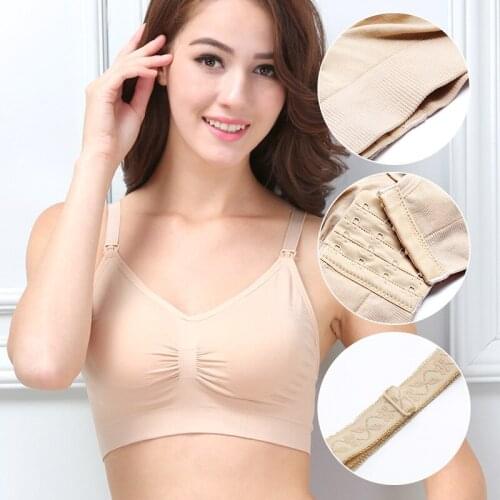 Upgrade Maternity Nursing Bra Plus Size Yoga Seamless Breast Feeding Bra for Pregnancy Sports Tank Top Pregnant Women Underwear