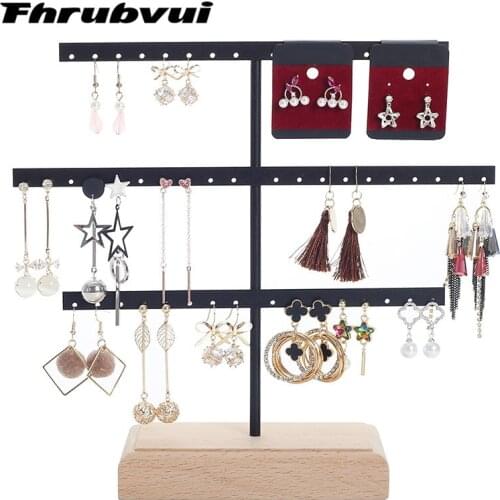 Fashion 52 Hook Earring Jewelry Organizer Earring Organizer Hanging Holder Necklace Display Stand Box Holder Rack Jewelry Hanger